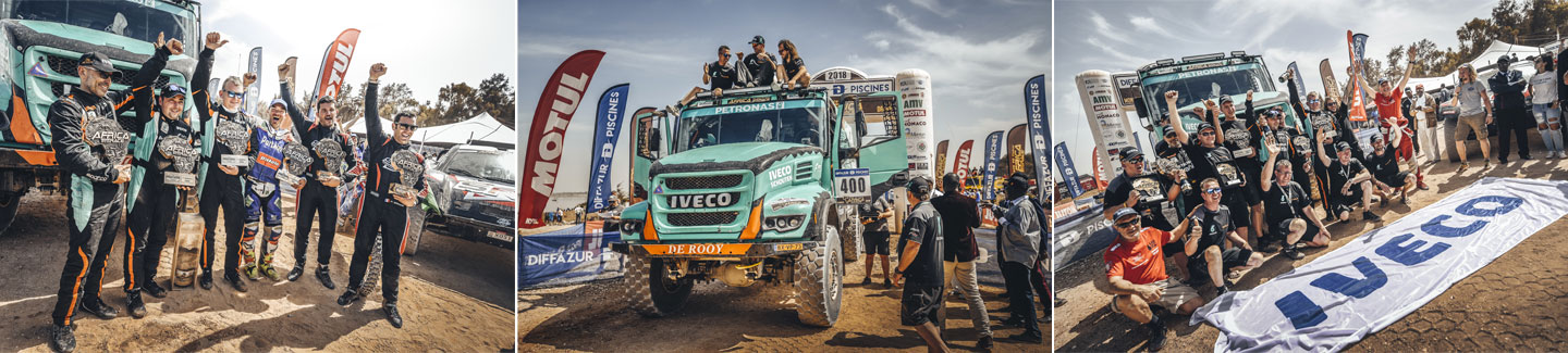 进口依维柯最新新闻-依维柯在2018年非洲环保拉力赛卡车组所向披靡，PETRONAS De Rooy 依维柯车队队长Gerard De Rooy夺得冠军