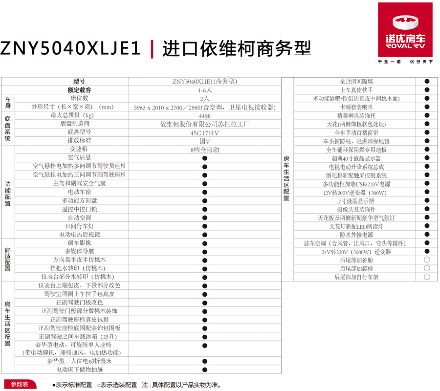 郑州诺优进口依维柯B商务版房车 — 低调内敛 商务得体