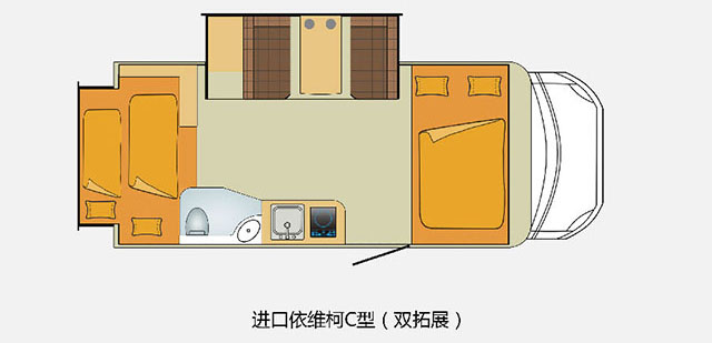 郑州诺优进口依维柯C型（双拓展）— 舒适不止一面