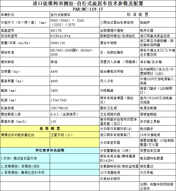 NewDaily地平线系列C型双拓展房车